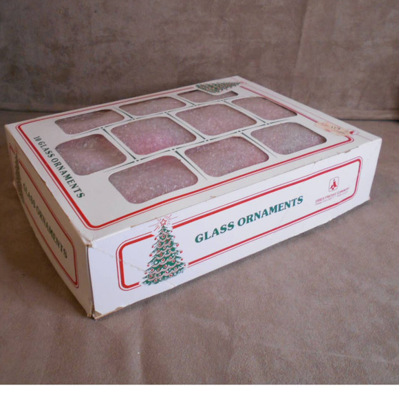 Vintage Essex Franke Co Red 2.25" 10 Glass Ball Ornaments - Picture 7 of 9